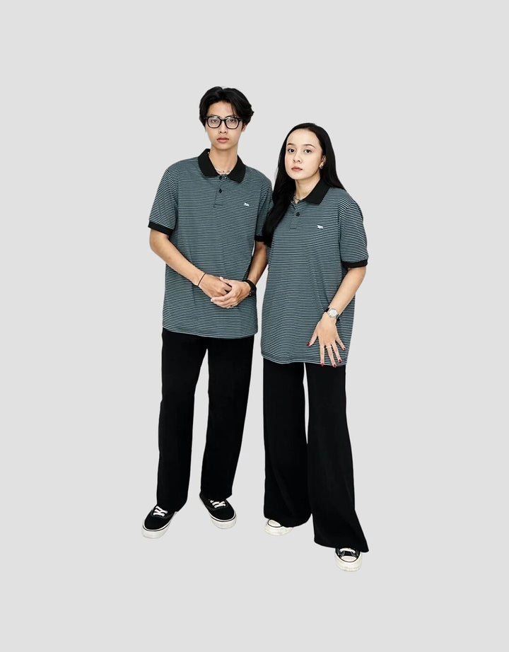 Walrus Polo Kaos Salur Klasik Uniseks
