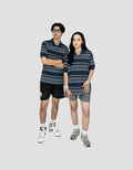 Walrus Polo Kemeja Salur Garis Uniseks