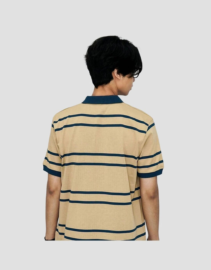 Walrus Polo Kemeja Salur Bernapas Uniseks