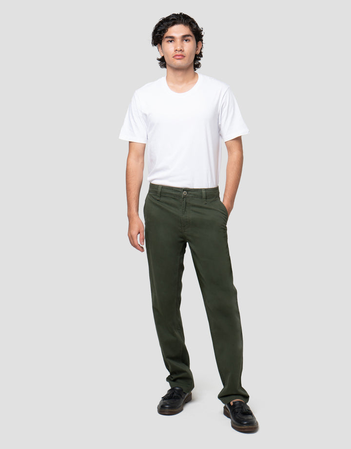 Cardinal Casual Button Celana Panjang Chinos Pria