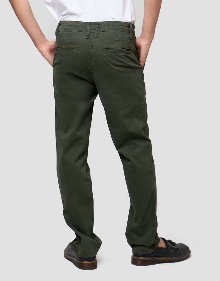 Cardinal Casual Button Celana Panjang Chinos Pria