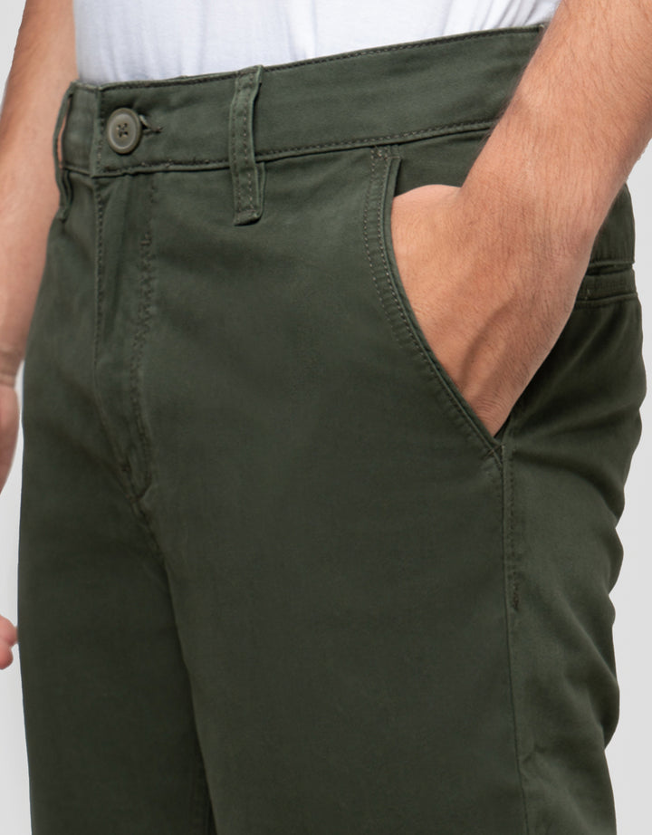 Cardinal Casual Button Celana Panjang Chinos Pria