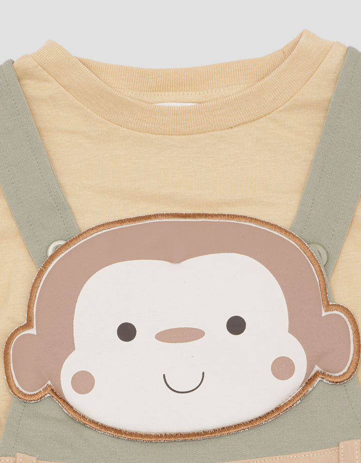 Pipiniko Monkey Coll Jumpsuit Overall Boys