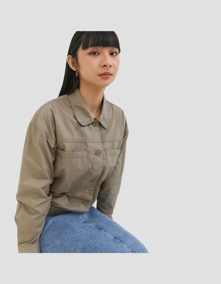 Geela Bianca Polos Jaket Lengan Panjang Wanita