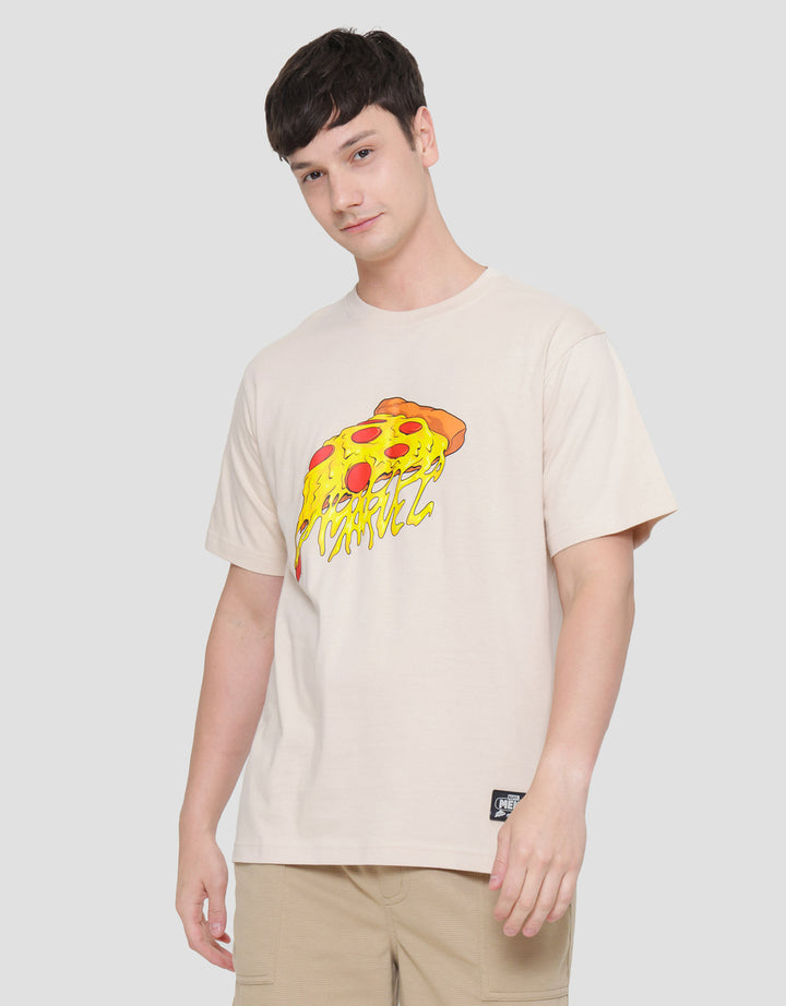 Marvel Marvel - Food Pizza Print Kaos Lengan Pendek Pria