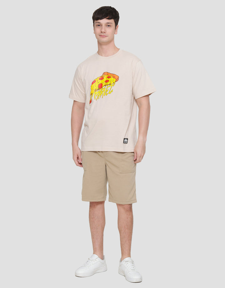 Marvel Marvel - Food Pizza Print Kaos Lengan Pendek Pria