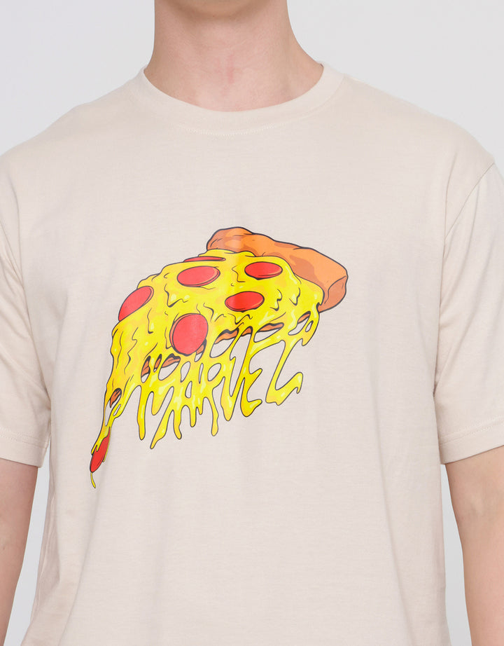 Marvel Marvel - Food Pizza Print Kaos Lengan Pendek Pria