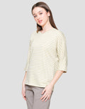 St. Yves Texture Knit Kaos Wanita