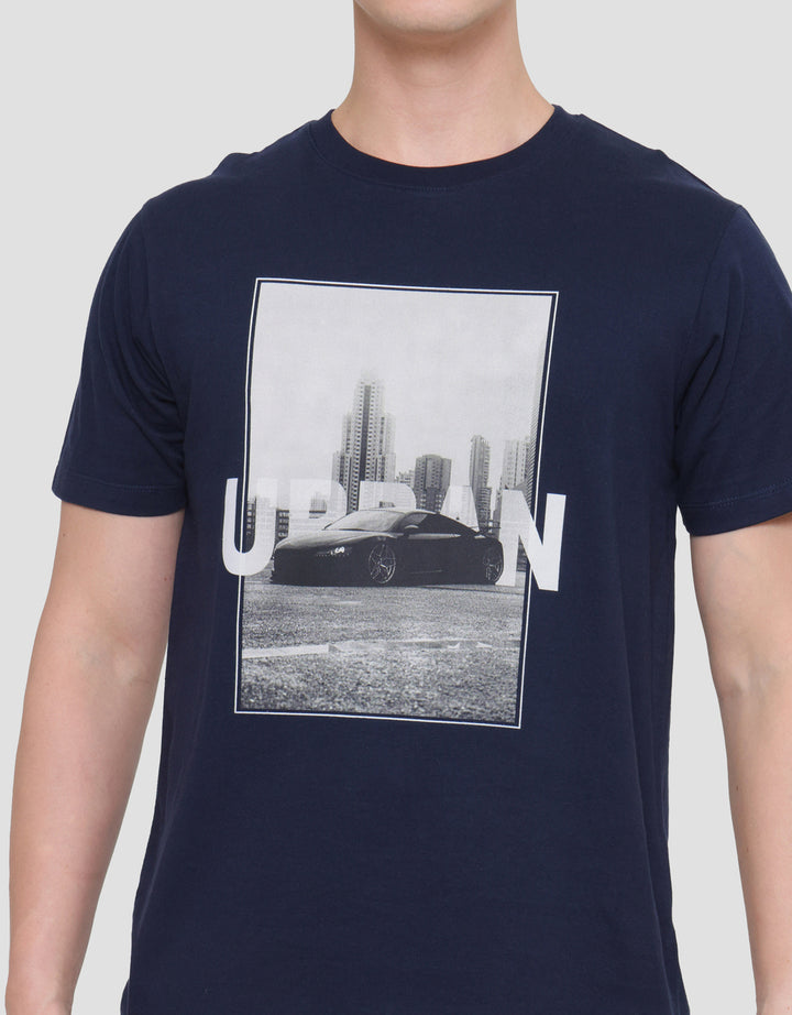 T Zone Photoprint Theme Car 4 Kaos Lengan Pendek Pria