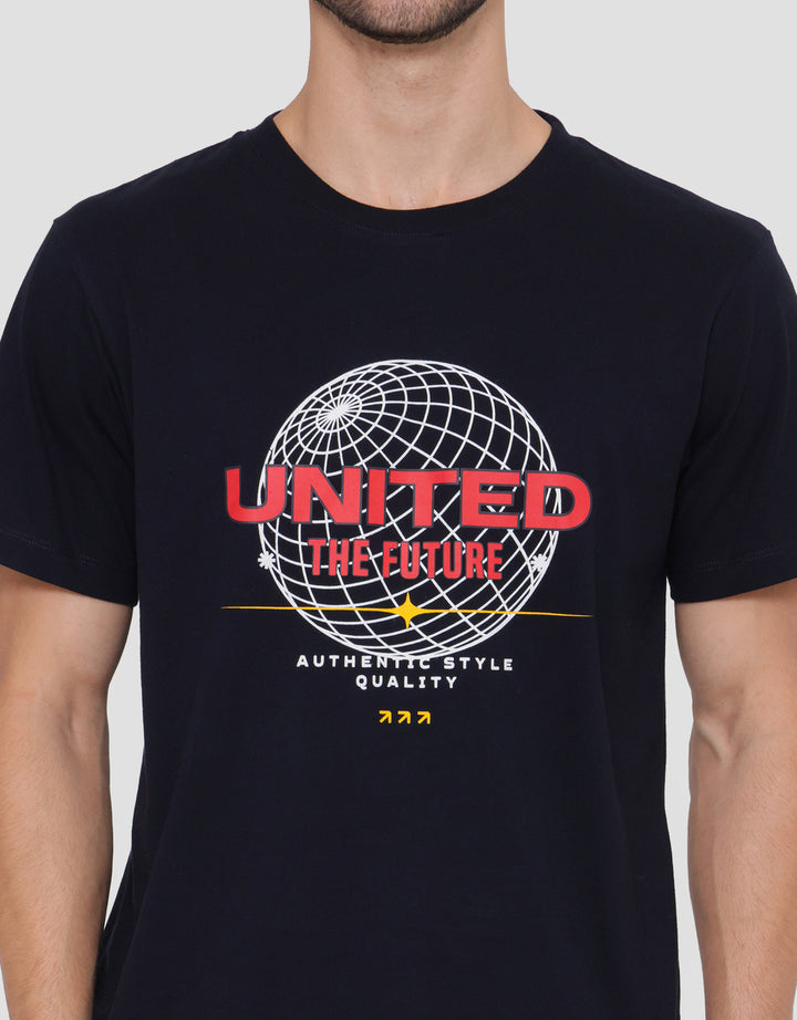 T Zone Print United The Future Men's Short Sleeve T-Shirt