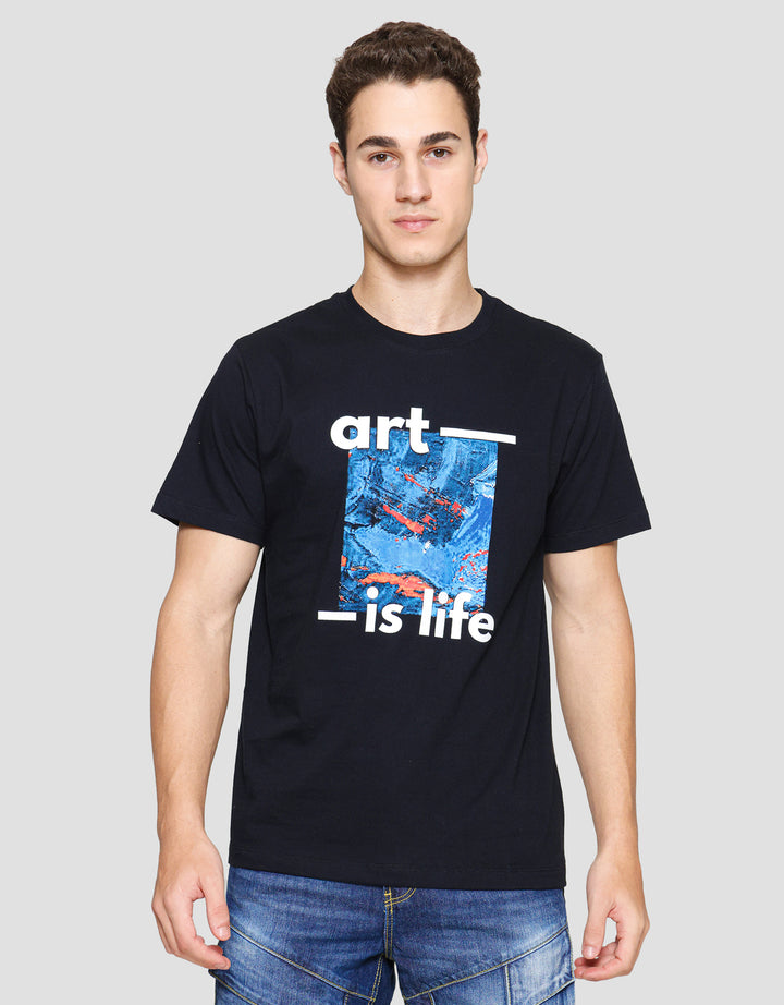 T Zone Print Tbnd Art Is Life Kaos Pria
