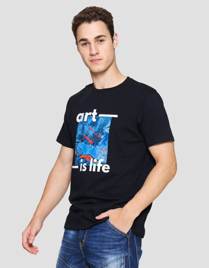T Zone Print Tbnd Art Is Life Kaos Pria
