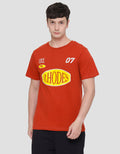 T Zone Print Theme Race Rhodez Men's Short Sleeve T-Shirt