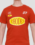 T Zone Print Theme Race Rhodez Men's Short Sleeve T-Shirt