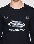 T Zone Print Linear Geometric Velo City Men's T-Shirt