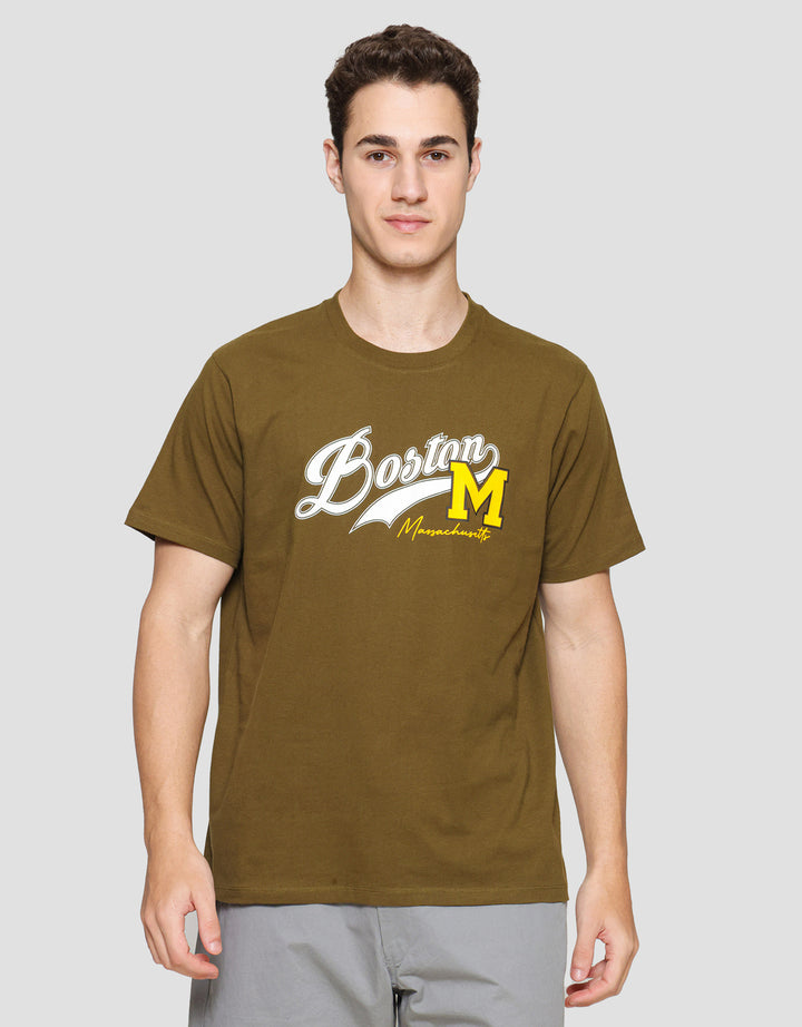 T Zone Varsity Boston 1 Kaos Pria