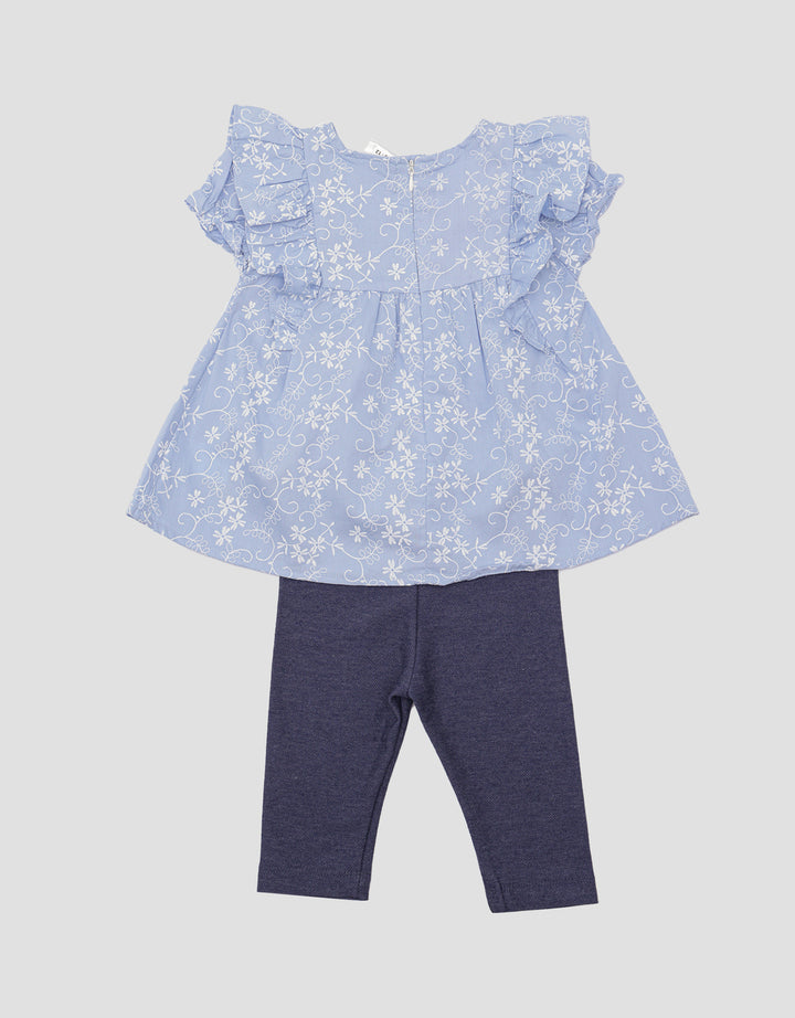 Disney Girls Minnie Print Embro Set Baby Girl