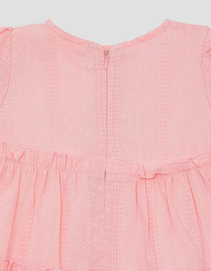 Disney Marie Dress Lengan Pendek Anak Perempuan