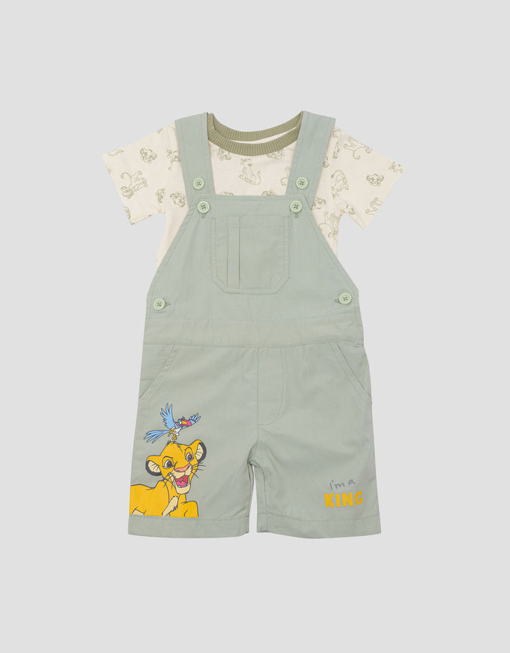 Disney Simba Kombi Woven Jumpsuit Overall Bayi Laki-Laki