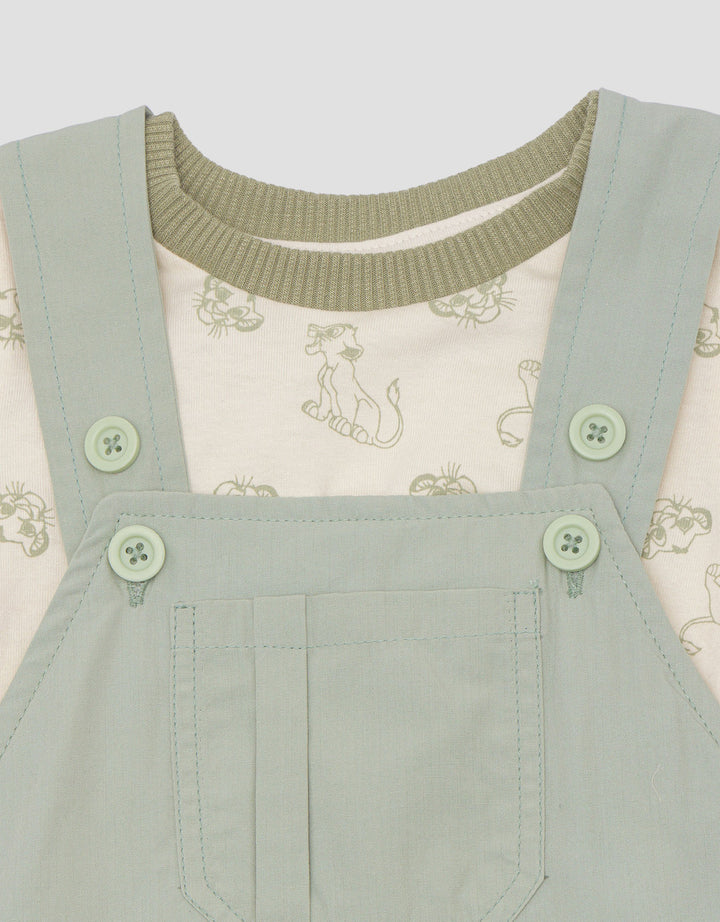 Disney Simba Kombi Woven Jumpsuit Overall Bayi Laki-Laki