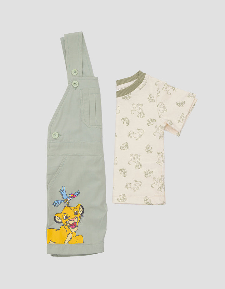 Disney Simba Kombi Woven Jumpsuit Overall Bayi Laki-Laki