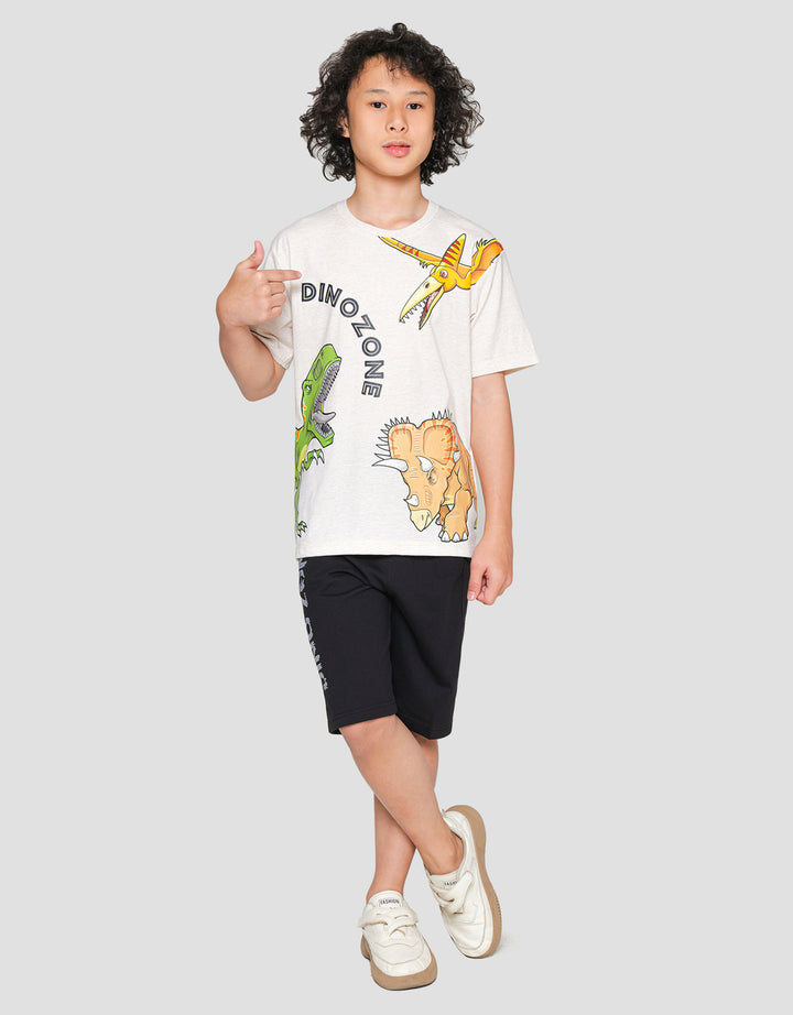 Nevada Dino Zone Kaos Anak Laki-laki