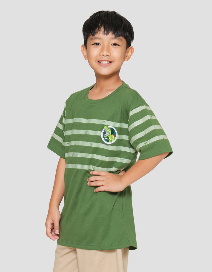 Nevada Dino Zone Salur Kaos Anak Laki-laki