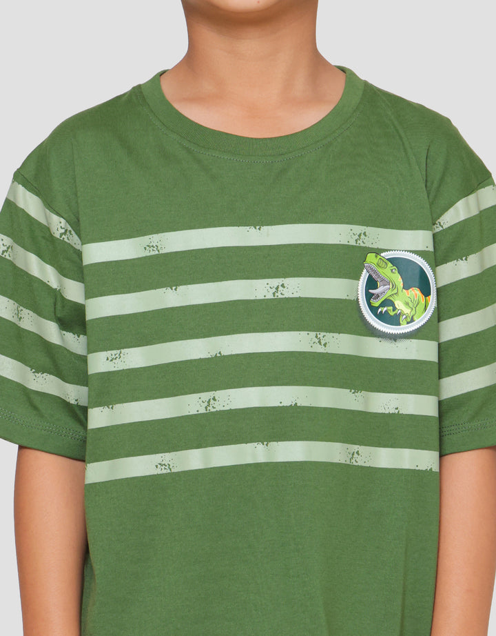 Nevada Dino Zone Salur Kaos Anak Laki-laki