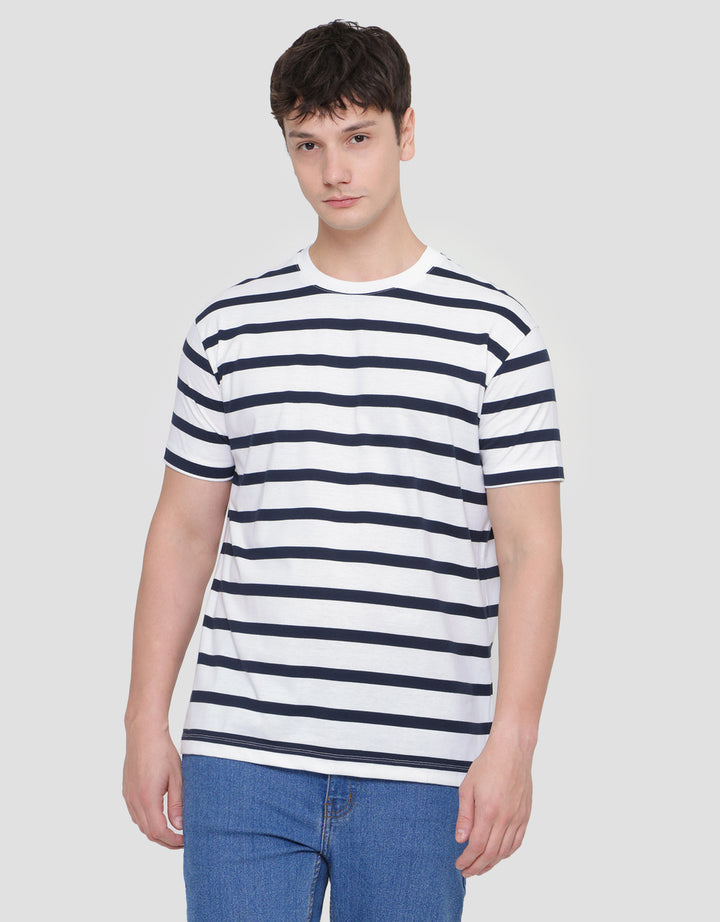 Cole Stripes Jersey Kaos Lengan Pendek Pria