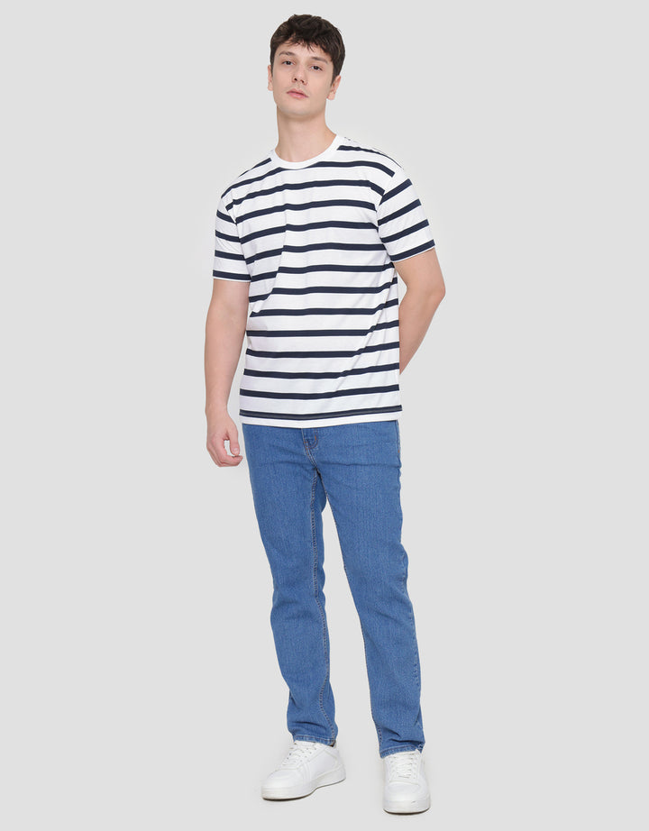 Cole Stripes Jersey Kaos Lengan Pendek Pria