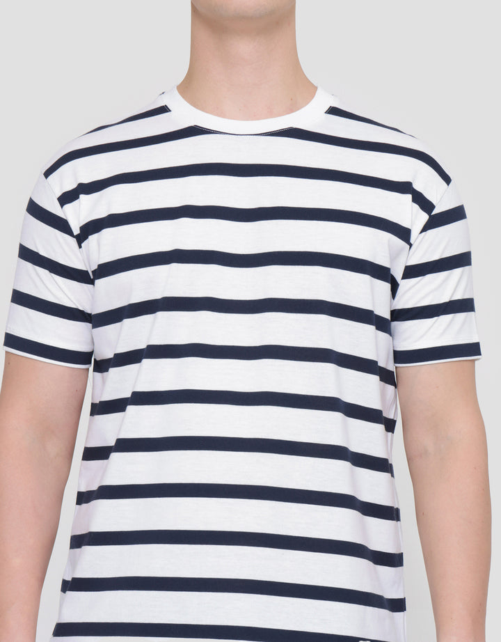 Cole Stripes Jersey Kaos Lengan Pendek Pria