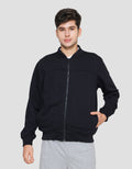 Cole Knit Interlock Basic Jaket Pria