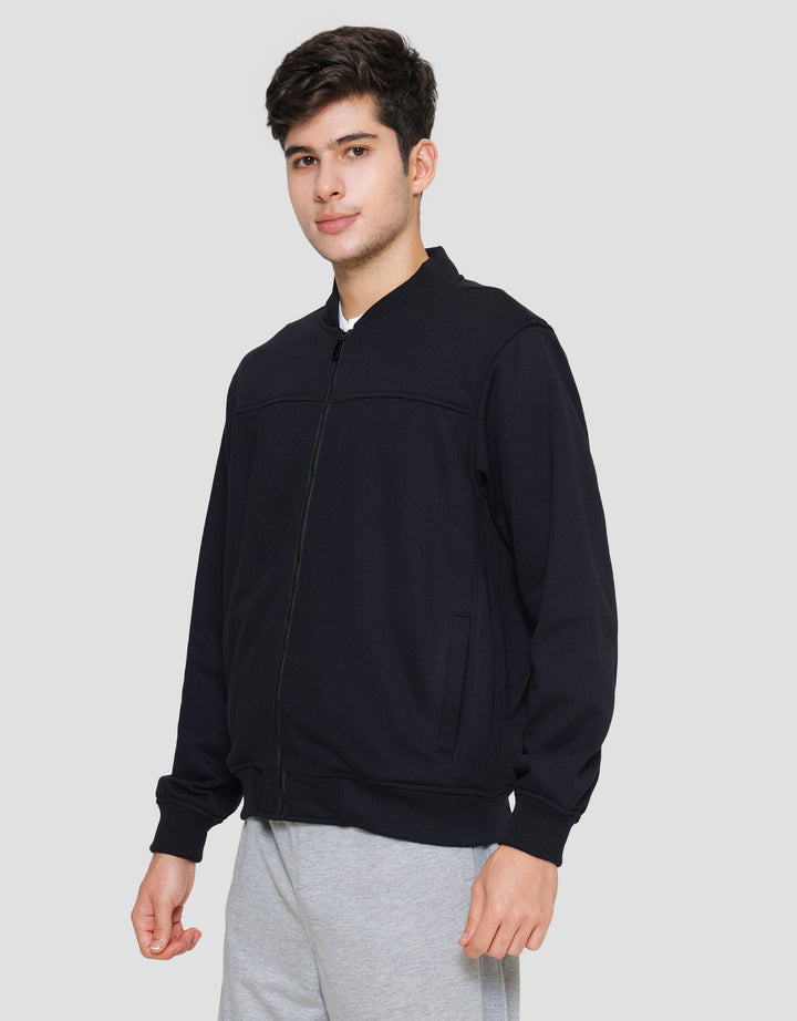 Cole Knit Interlock Basic Jaket Pria