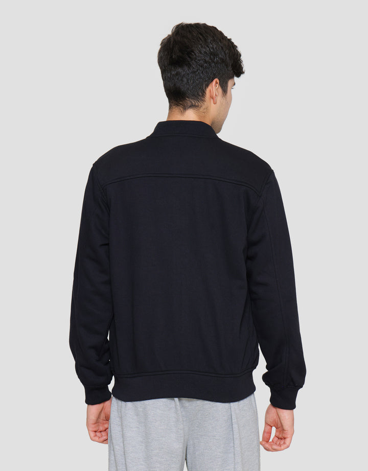 Cole Knit Interlock Basic Jaket Pria