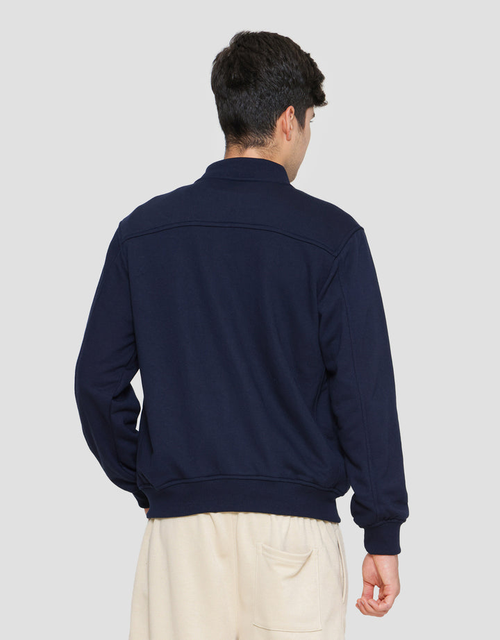Cole Knit Interlock Basic Jaket Pria