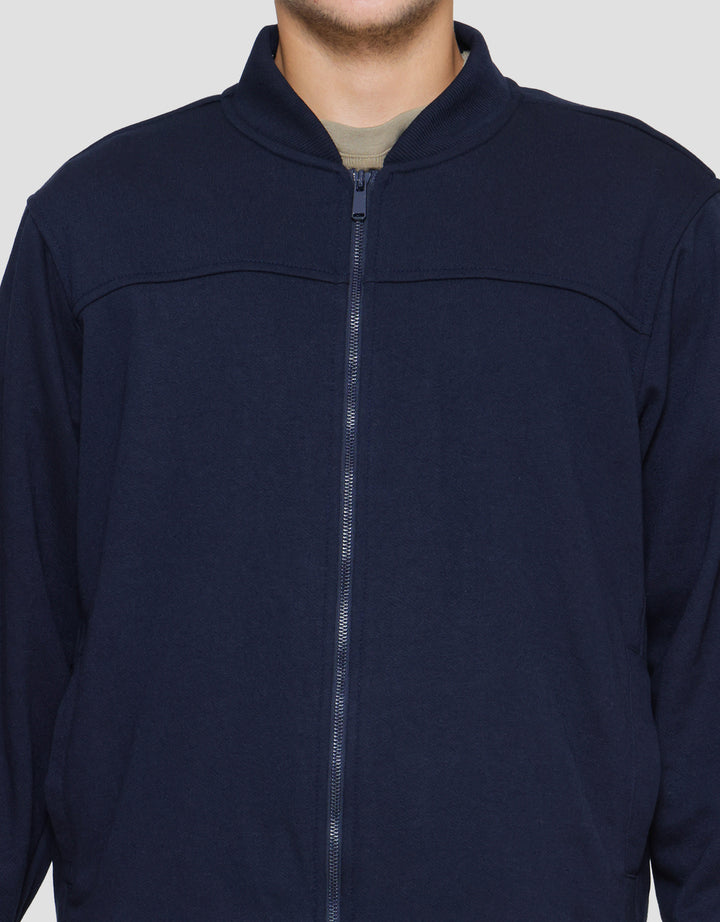 Cole Knit Interlock Basic Jaket Pria