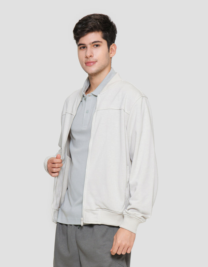 Cole Knit Interlock Basic Jaket Pria