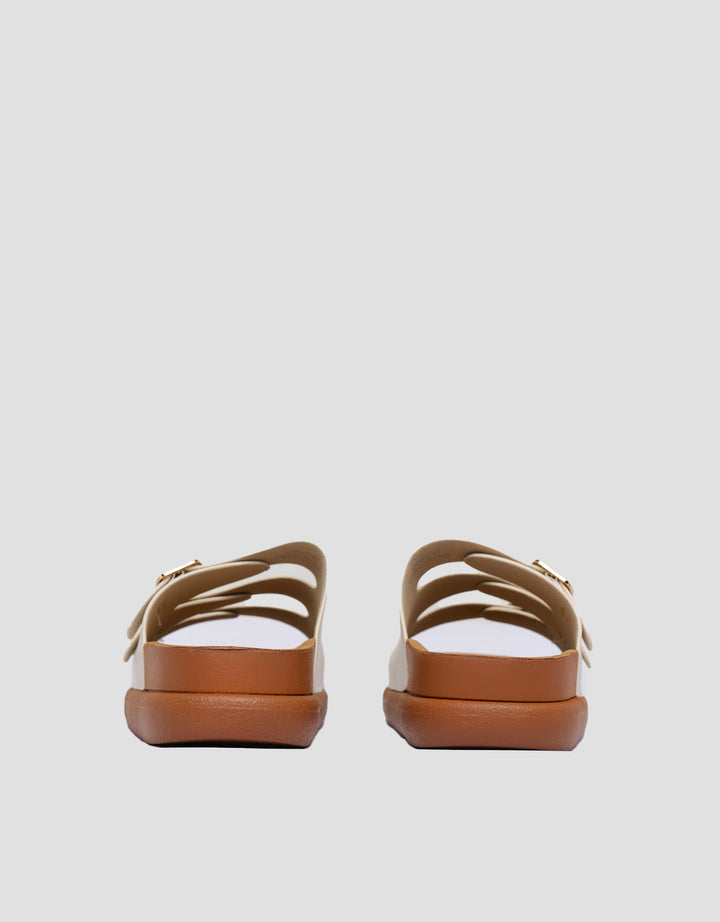St. Yves Three Buckle Sandal Slipper Wanita