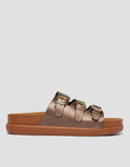 St. Yves Three Buckle Sandal Slipper Wanita