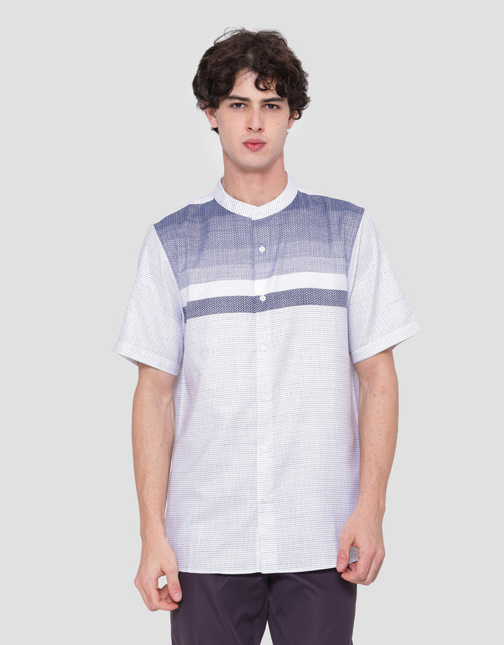 Cole Yoke Stripe Baju Koko Pria