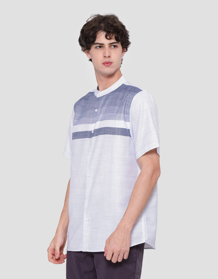 Cole Yoke Stripe Baju Koko Pria