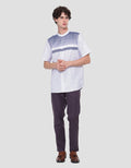 Cole Yoke Stripe Baju Koko Pria
