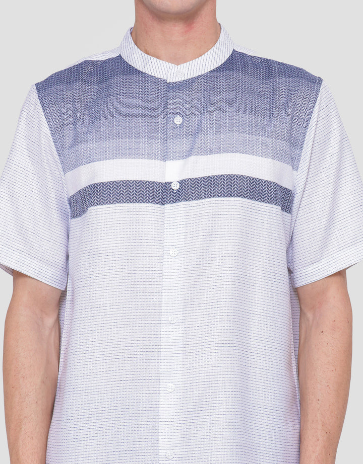 Cole Yoke Stripe Baju Koko Pria