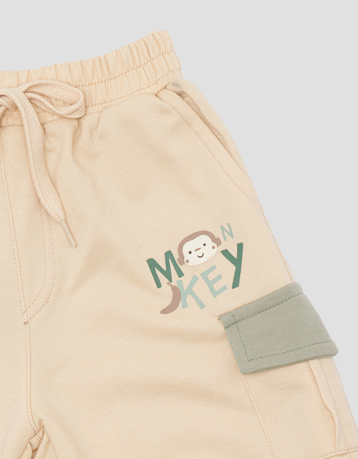 Little M Monkey Celana Pendek Anak Laki-laki