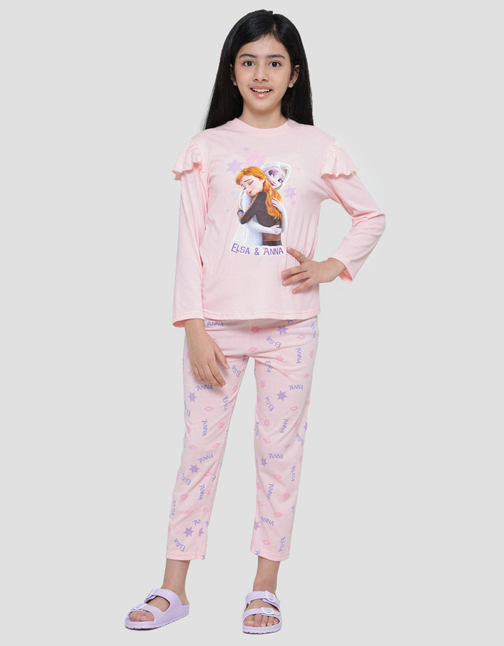 Disney Frozen Elsa And Anna Baju Tidur Set Anak Perempuan