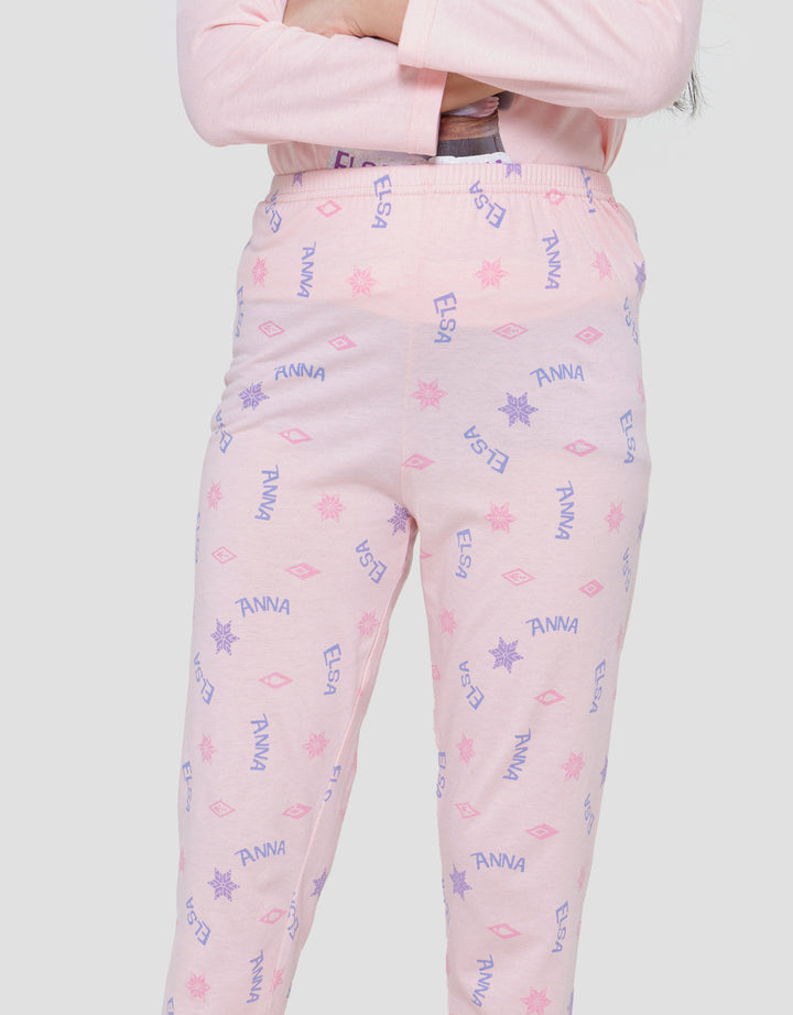 Disney Frozen Elsa And Anna Girls Sleepwear Set