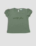 Little M Ribbed With Bordir Blouse Anak Perempuan