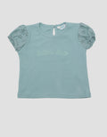 Little M Ribbed With Embroidery Blouse for Girls