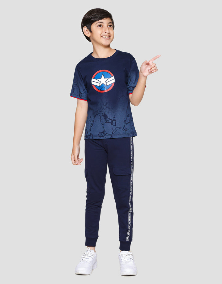 Marvel Avenger Capt Amrik Kaos Lengan Pendek Anak Laki-laki