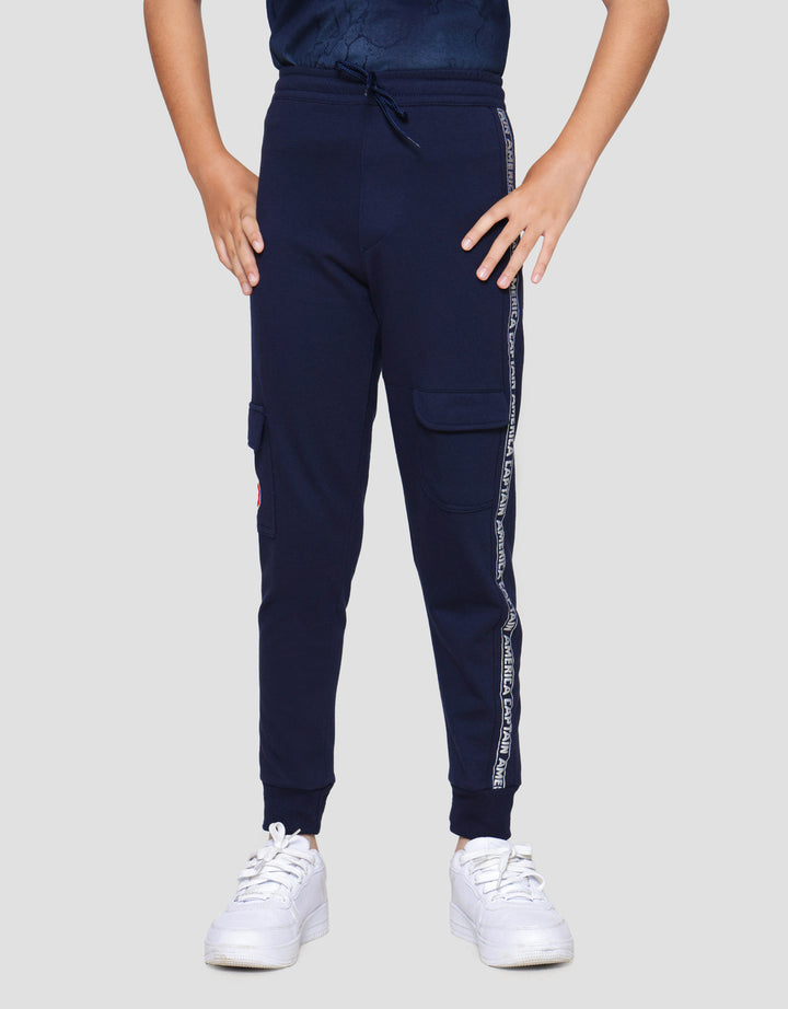 Marvel Knit Avengers Captain America Celana Panjang Anak Laki-Laki